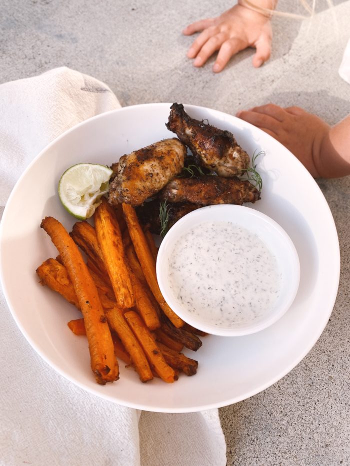 Dill Pickle Wings with Homemade Ranch Dip What Robin Eats