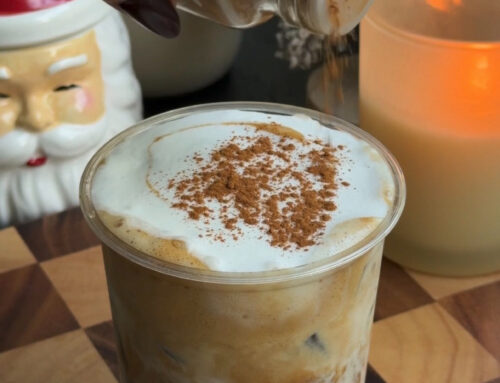 Homemade Eggnog (Dairy-Free!) + The Coziest Eggnog Latte