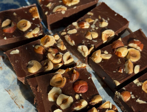 No-Bake Chocolate Tahini Almond Butter Fudge