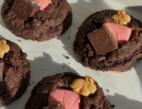 Chocolate Strawberry S’mores Cookies