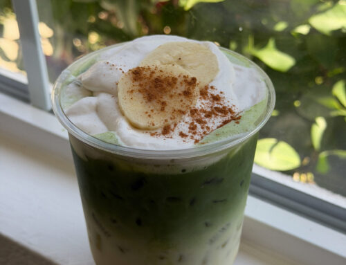 Starbucks Banana Bread Matcha Iced Latte (Homemade Dupe)
