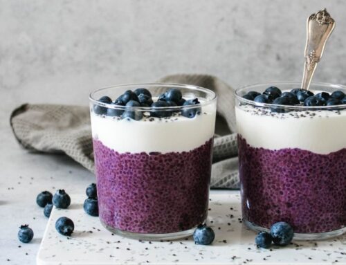 Lemon Blueberry Chia Seed Pudding
