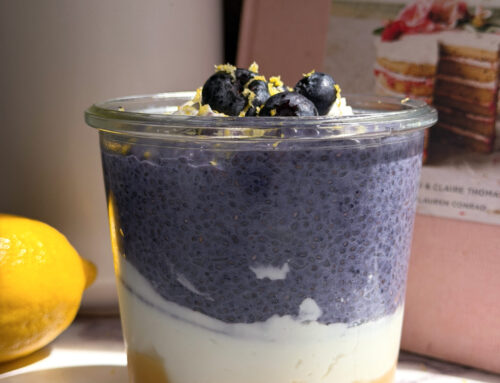 Protein Packed Lemon Blueberry Chia Seed Pudding