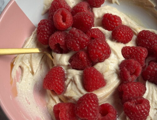 Raspberry chocolate clusters