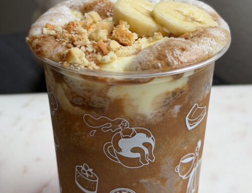 Banana pudding cookie butter latte