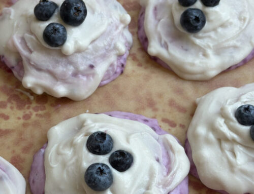 Blueberry Jam Frozen Yogurt Bites